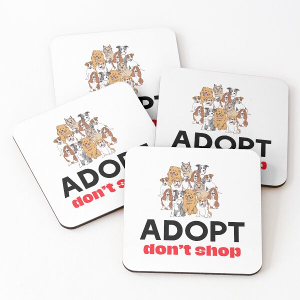 Item preview, Adopt Dont Shop designed and sold by MandalaAndMore.
