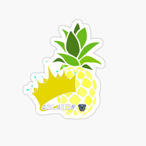 Pineapple Crown Sticker – J.Falkner Cards