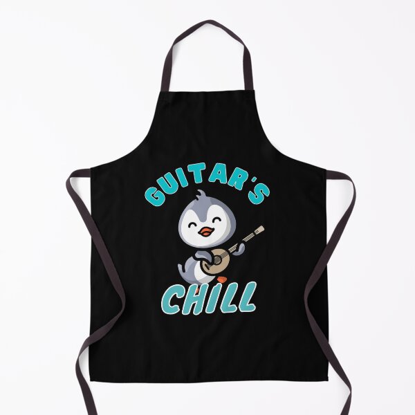 Item preview, Guitar's Chill Strumming Penguin designed and sold by 12BarTees.