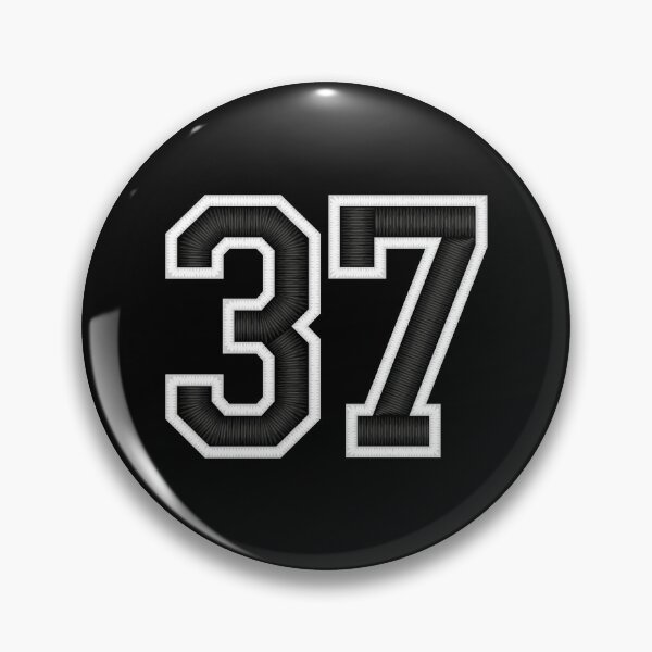 Item preview, 37 Black Jersey Sports Number thirty-seven Football 37 designed and sold by elhefe.