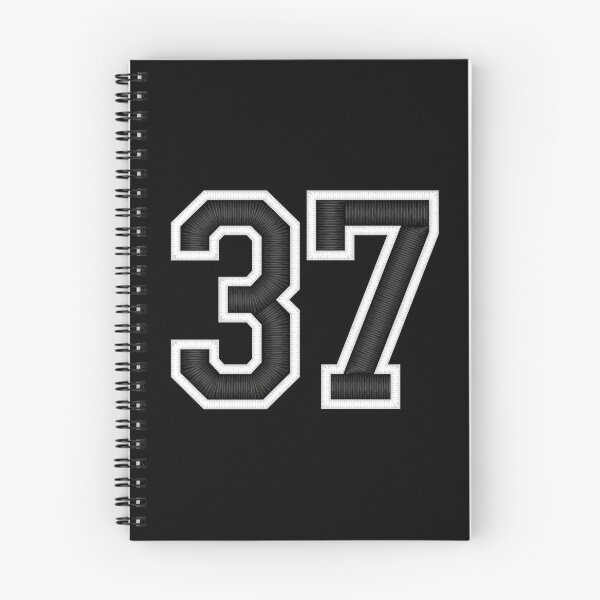 Item preview, 37 Black Jersey Sports Number thirty-seven Football 37 designed and sold by elhefe.