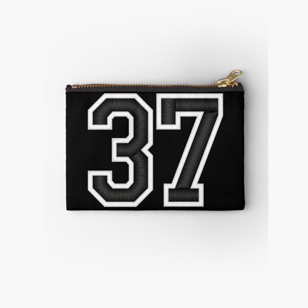 Item preview, 37 Black Jersey Sports Number thirty-seven Football 37 designed and sold by elhefe.