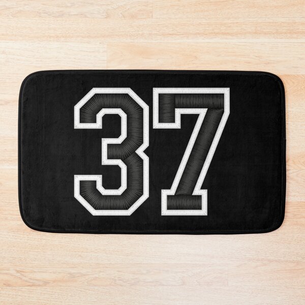 Item preview, 37 Black Jersey Sports Number thirty-seven Football 37 designed and sold by elhefe.