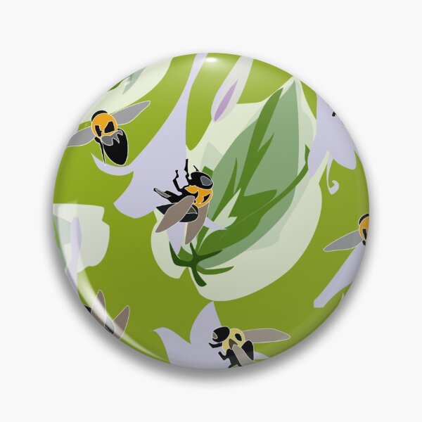 Artikelvorschau, Bees and Hostas Tossed on Yellow Green 5748 entworfen und verkauft von Art in My Loft.