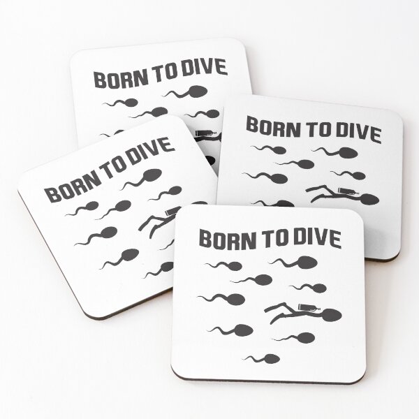 Item preview, Born To Dive Funny Scuba Diving Sperm designed and sold by shlebah.
