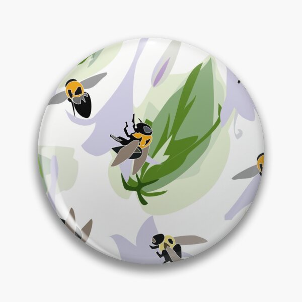Artikelvorschau, Bees and Hostas Tossed on White 5748 entworfen und verkauft von Art in My Loft.