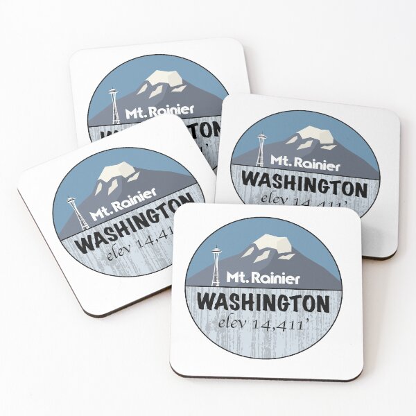 Item preview, Mt. Rainier Washington - State Highpoint #04 designed and sold by PeakButtons.