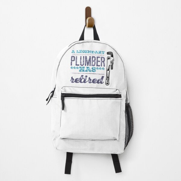 Item preview, A Legendary Plumber Has Retired with Plumbing Wrench Blue Violet Grey Font designed and sold by HppyStrngHelthy.