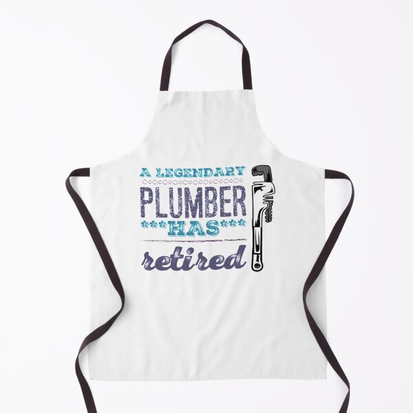 Item preview, A Legendary Plumber Has Retired with Plumbing Wrench Blue Violet Grey Font designed and sold by HppyStrngHelthy.