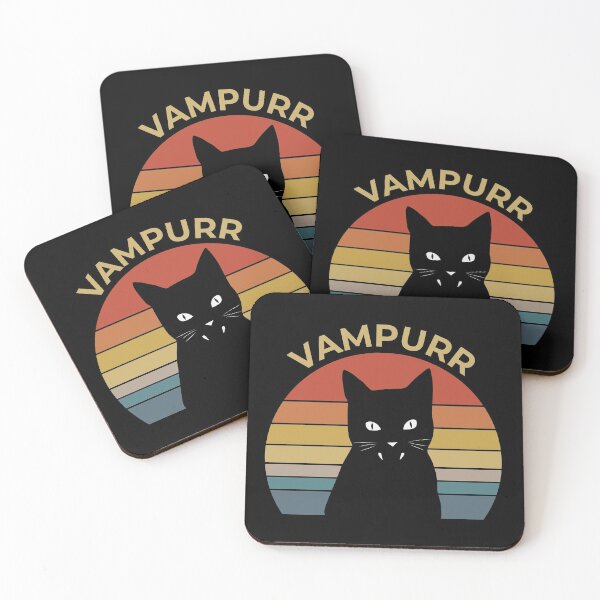 Item preview, Vampurr Vampire halloween killer cat designed and sold by REApparelCo.