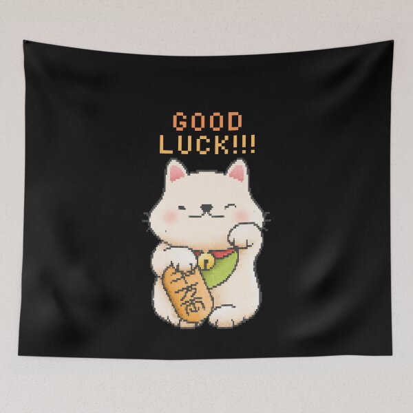Item preview, Pixel lucky cat designed and sold by Trendy Merch 90.