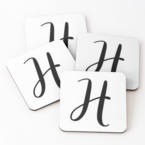 Item preview, Italic Monogram Letter H designed and sold by JustSeasons.