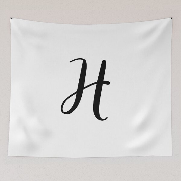 Item preview, Italic Monogram Letter H designed and sold by JustSeasons.
