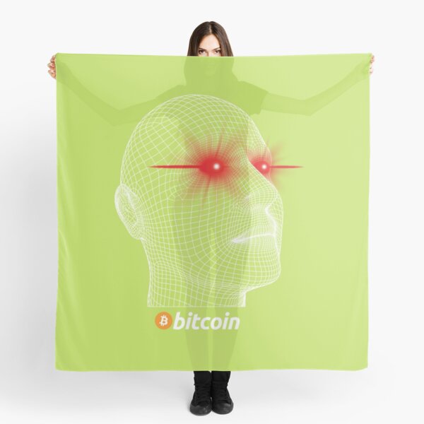 Aperçu de l'œuvre Bitcoin Bitcoin Laser Eyes Wireframe Graphic créée et vendue par GidurLokat.