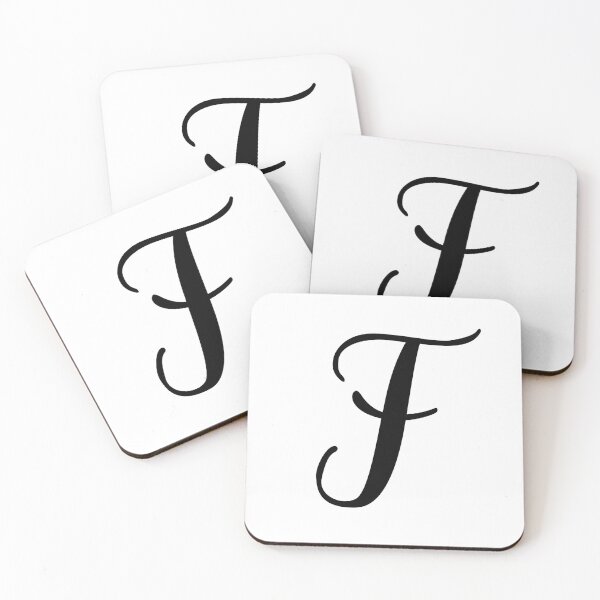 Item preview, Italic Monogram Letter F designed and sold by JustSeasons.