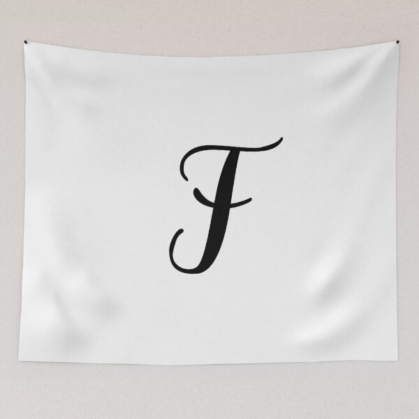 Item preview, Italic Monogram Letter F designed and sold by JustSeasons.