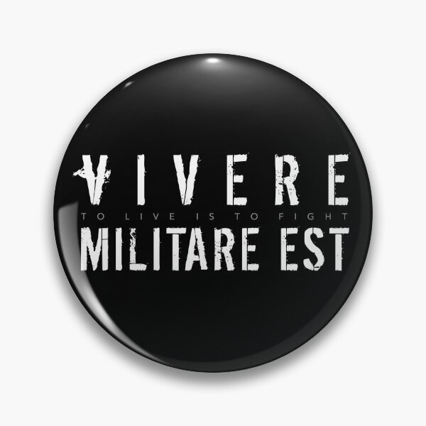 Item preview, Latin Inspirational Quote: Vivere Militare Est (To Live Is To Fight) designed and sold by Elvin Dantes.