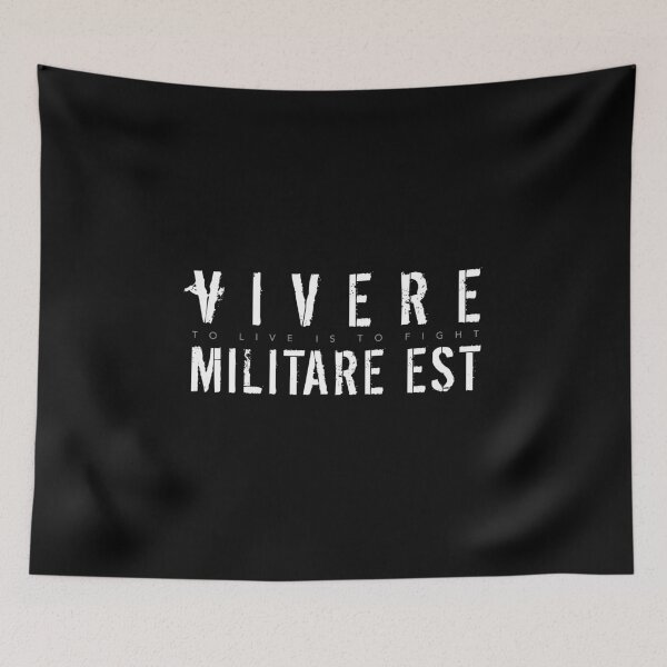 Item preview, Latin Inspirational Quote: Vivere Militare Est (To Live Is To Fight) designed and sold by Elvin Dantes.