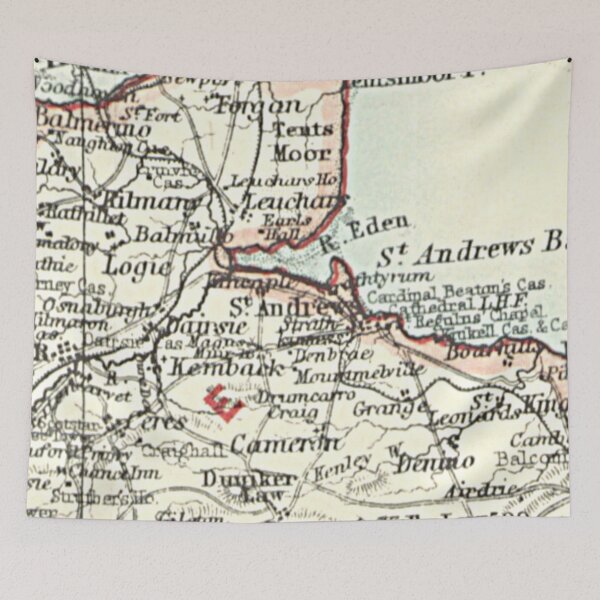 Artikelvorschau, ST ANDREWS & Umgebungskarte 1899 entworfen und verkauft von yourscotland.