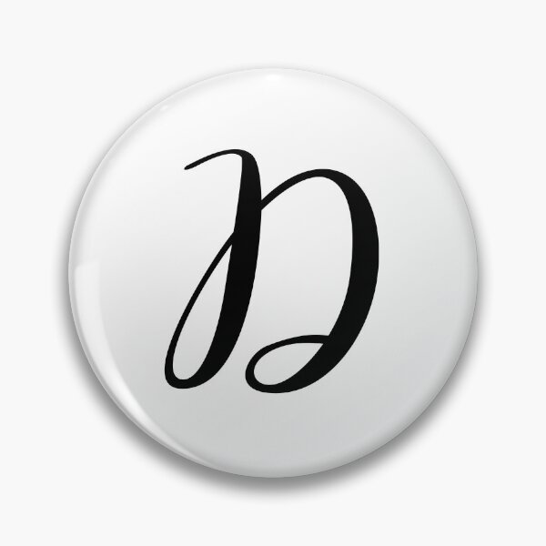 Item preview, Italic Monogram Letter D designed and sold by JustSeasons.