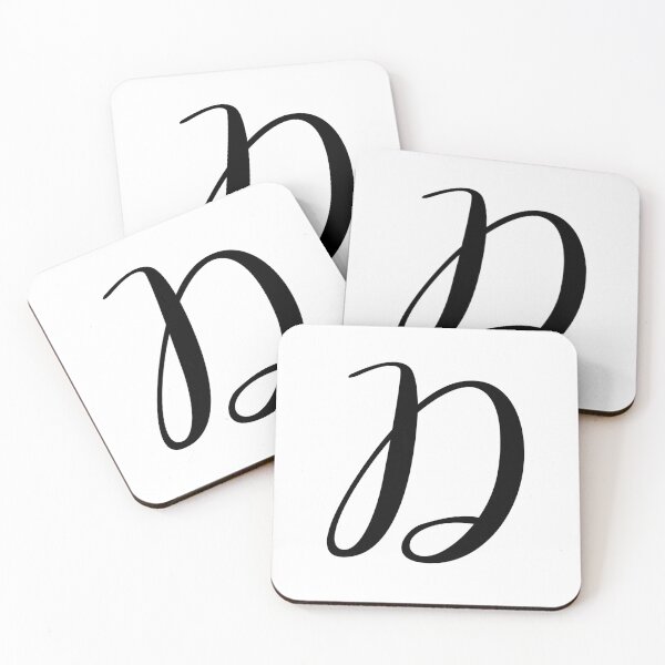Item preview, Italic Monogram Letter D designed and sold by JustSeasons.
