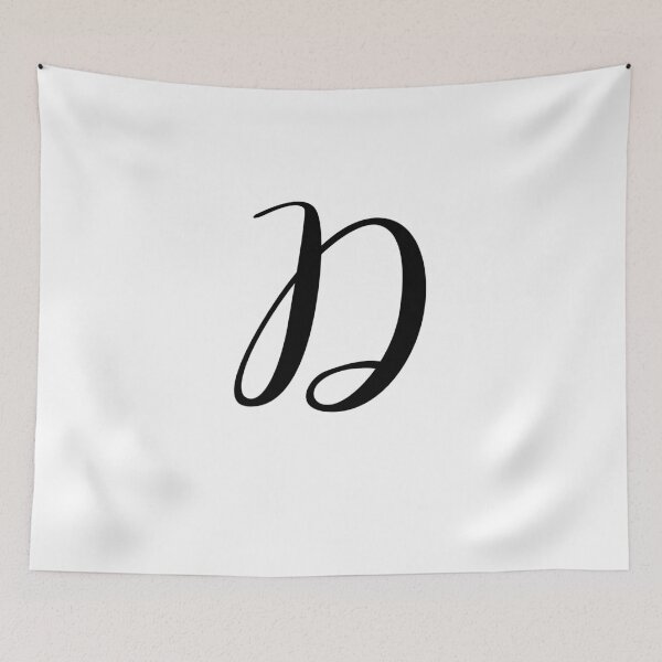 Item preview, Italic Monogram Letter D designed and sold by JustSeasons.