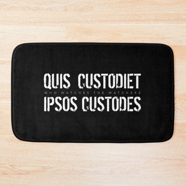 Item preview, Latin Inspirational Quote: Quis Custodiet Ipsos Custodes (Who Watches the Watchers) designed and sold by Elvin Dantes.