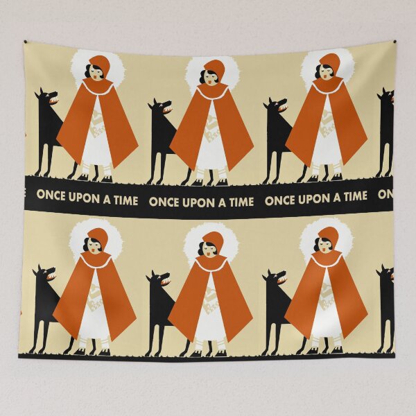 Item preview, Naive Art Deco Caperucita Roja designed and sold by aapshop.