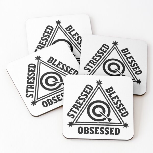 Item preview, Darts: Stressed. Blessed. Obsessed. designed and sold by TheGreenGoat.