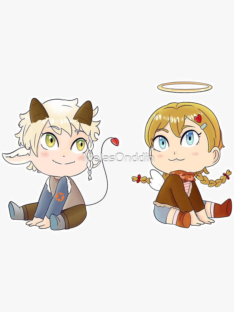 "All saints street Neil & Lily (white border)" Sticker for Sale by