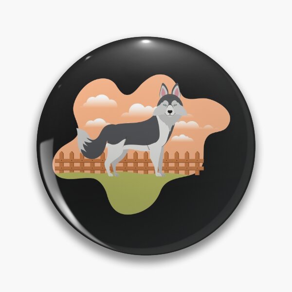Item preview, Cool Husky Wearing with Scenic Background designed and sold by PupsGoWalkies.