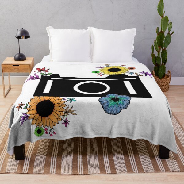 Item preview, Camera with flowers designed and sold by hvasilevshop.