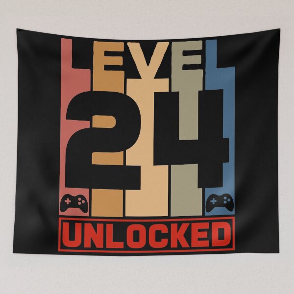 Item preview, Level 24 Unlocked - Born in 1997 Gaming - 24th Birthday Anniversary Video Game Father's Day Christmas Present. designed and sold by ALITOPRINCE.