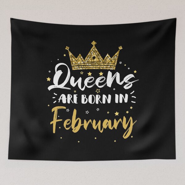Item preview, Queens are born in February designed and sold by meedTee.