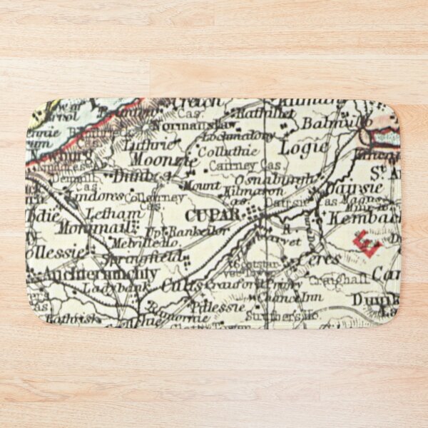 Item preview, CUPAR & surrounding area map 1899 designed and sold by yourscotland.