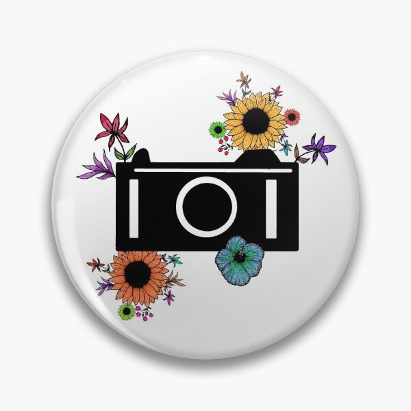 Item preview, Colorful flowers with camera designed and sold by hvasilevshop.