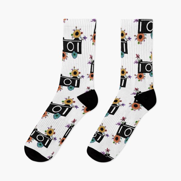 Item preview, Colorful flowers with camera designed and sold by hvasilevshop.