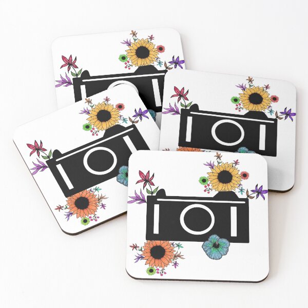 Item preview, Colorful flowers with camera designed and sold by hvasilevshop.