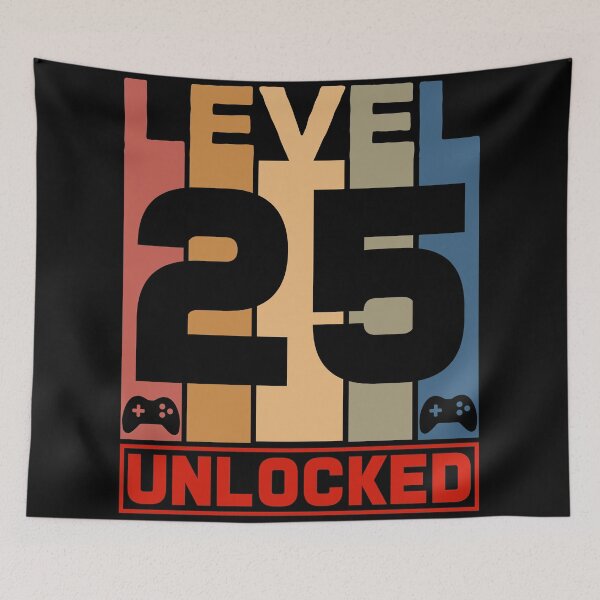 Item preview, Level 25 Unlocked - Born in 1996 Gaming - 25th Birthday Anniversary Video Game Fathers Day Christmas Present. designed and sold by ALITOPRINCE.