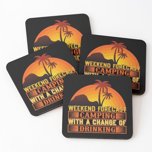 Item preview, Weekend forecast camping with a change of drinking designed and sold by nellylebrun.