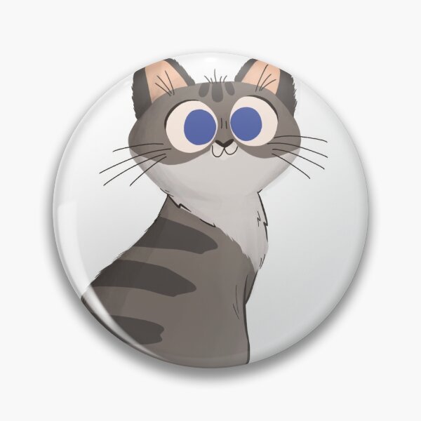 Item preview, gray cat  designed and sold by yevaladygina.