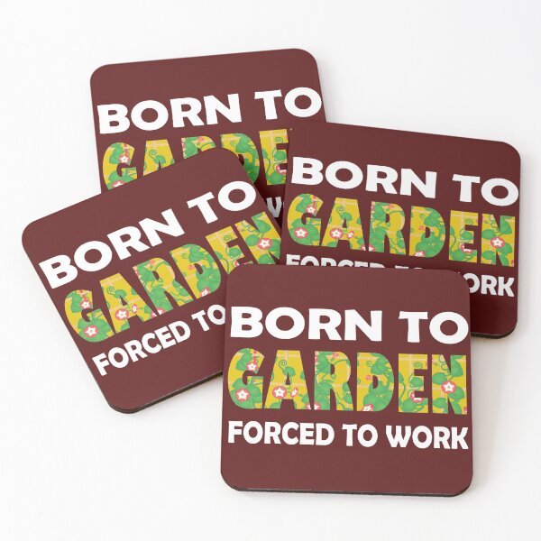 Item preview, Born To Garden Forced To Work Funny Gardening Quote designed and sold by DesignHouse07.