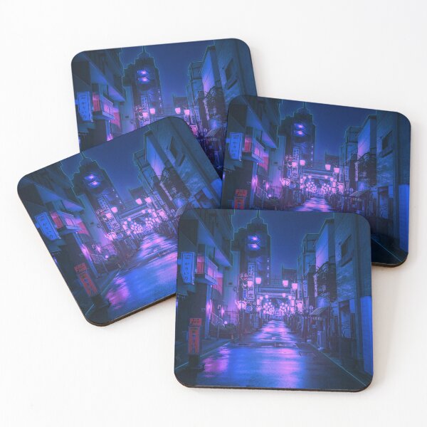 Item preview, Neon city night - Tokyo streets  designed and sold by Designed-4-You.