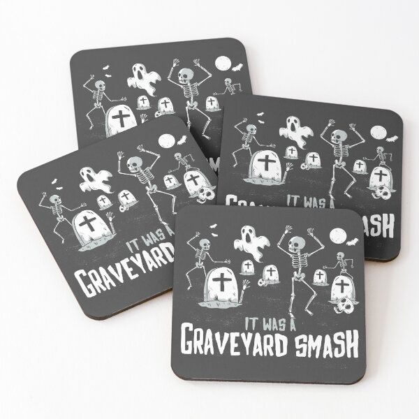 Item preview, It Was a Graveyard Smash | Funny Halloween | Trick or Treat | Skeletons and Ghosts designed and sold by SLAG-Creative.