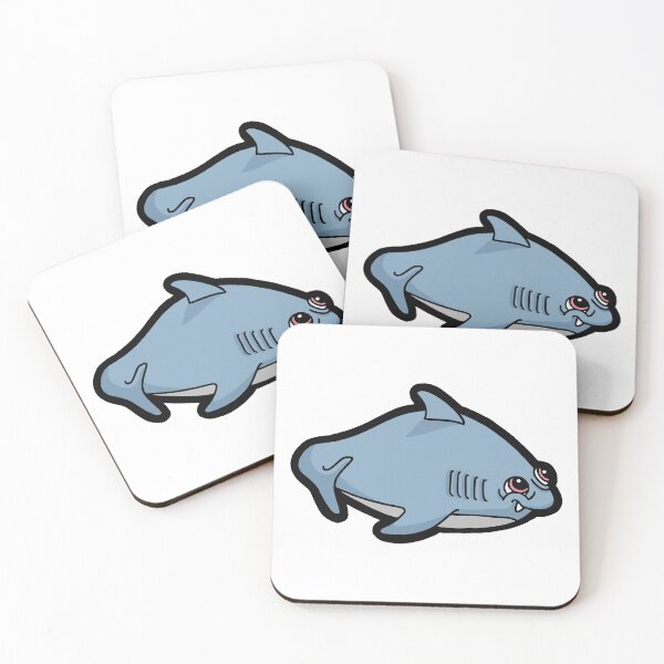 Aperçu de l'œuvre Requin nageur mignon créée et vendue par DaDoodledrawing.