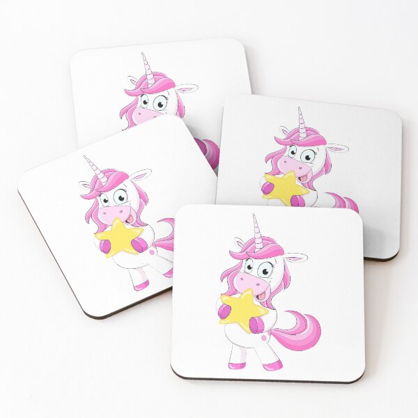 Item preview, pink unicorn with an asterisk in her hands designed and sold by filon19931.