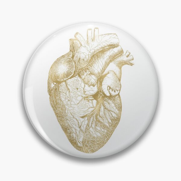 Item preview, Heart Anatomical - Gold designed and sold by Amy Brinkman.