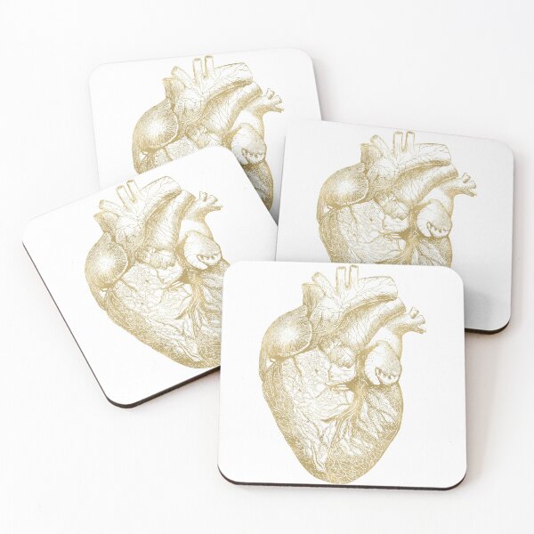 Item preview, Heart Anatomical - Gold designed and sold by Amy Brinkman.