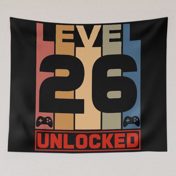 Item preview, Level 26 Unlocked - Born in 1995 Gaming - 26th Birthday Anniversary Video Game Fathers Day Christmas Present. designed and sold by ALITOPRINCE.
