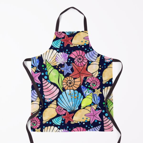 Item preview, Colorful conchs and shells with colorful bubbles designed and sold by Soumita.
